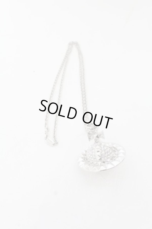 画像2: ヴィヴィアンウエストウッド 中古 / MAYFAIR 3D LARGE ORB ネックレス  シルバー  O-24-05-26-026-nl-YM-OS (2)