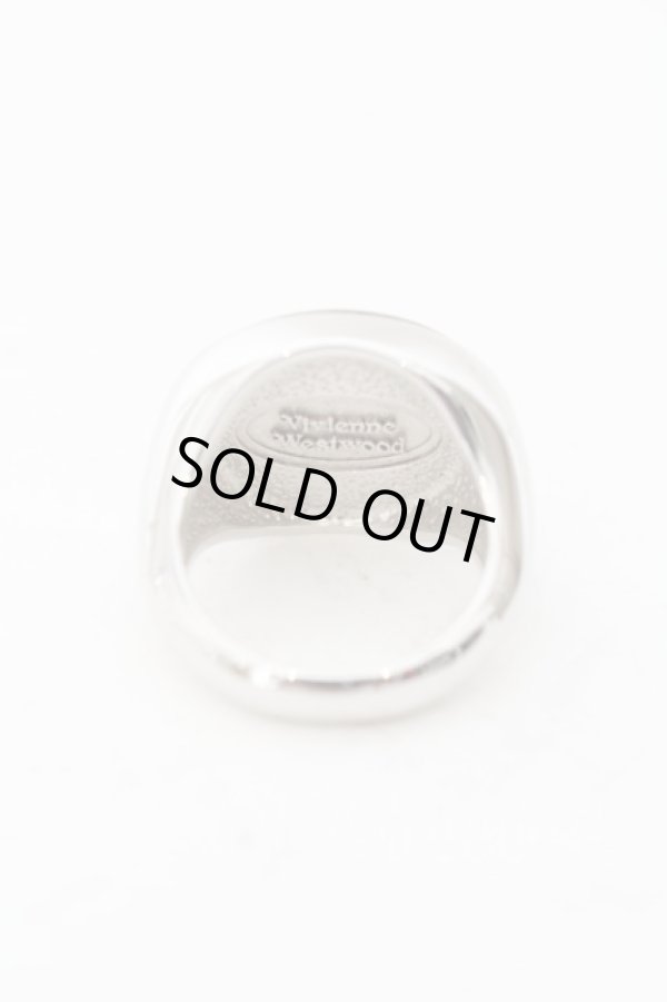 画像5: ヴィヴィアンウエストウッド 中古 / 【復刻】エナメルボタンリング S(約12号) シルバー  O-24-05-26-029-rg-YM-OS (5)