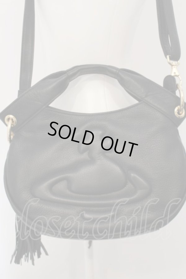 画像2: ヴィヴィアンウエストウッド 中古 / TASSELバッグ  ブラック  O-24-05-26-004-ba-IG-OS (2)