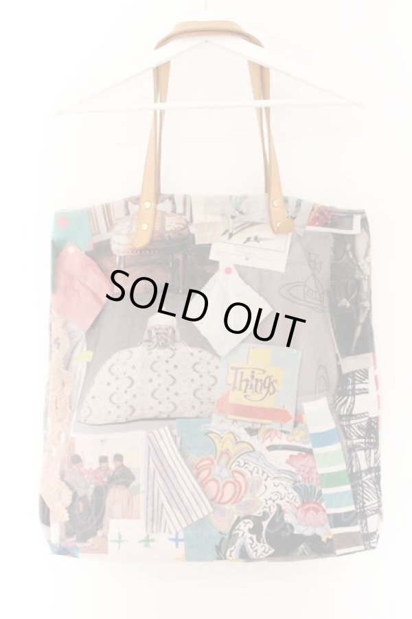 画像2: ヴィヴィアンウエストウッド 中古 / MOODBOARD PRINT BIG バッグ  マルチ  O-24-06-09-041-ba-YM-ZH (2)