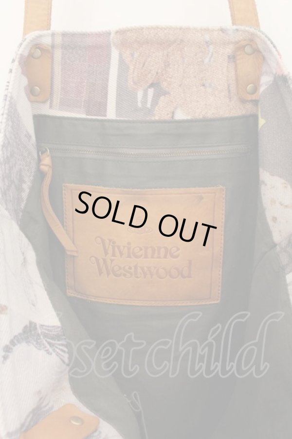 画像4: ヴィヴィアンウエストウッド 中古 / MOODBOARD PRINT BIG バッグ  マルチ  O-24-06-09-041-ba-YM-ZH (4)