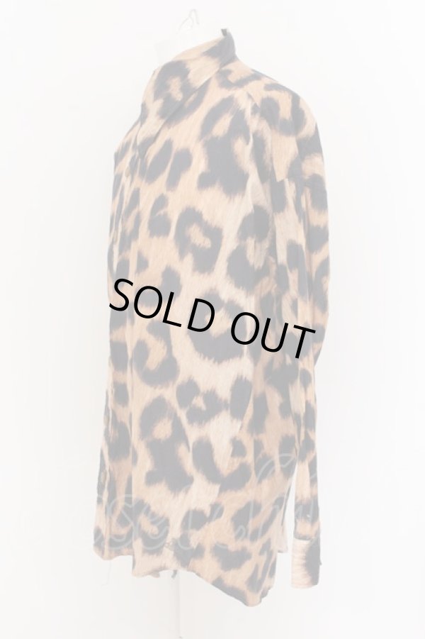 画像2: ヴィヴィアンウエストウッド MAN 中古 / レオパードビッグオジークラークシャツ 46 ブラウン  O-24-06-09-048-bl-YM-OS (2)