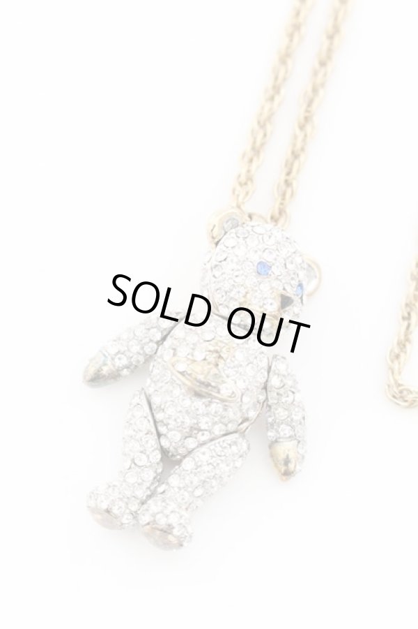 画像3: ヴィヴィアンウエストウッド 中古 / クリスタルテディベアネックレス  ゴールド  O-24-06-09-010-ac-YM-OS (3)