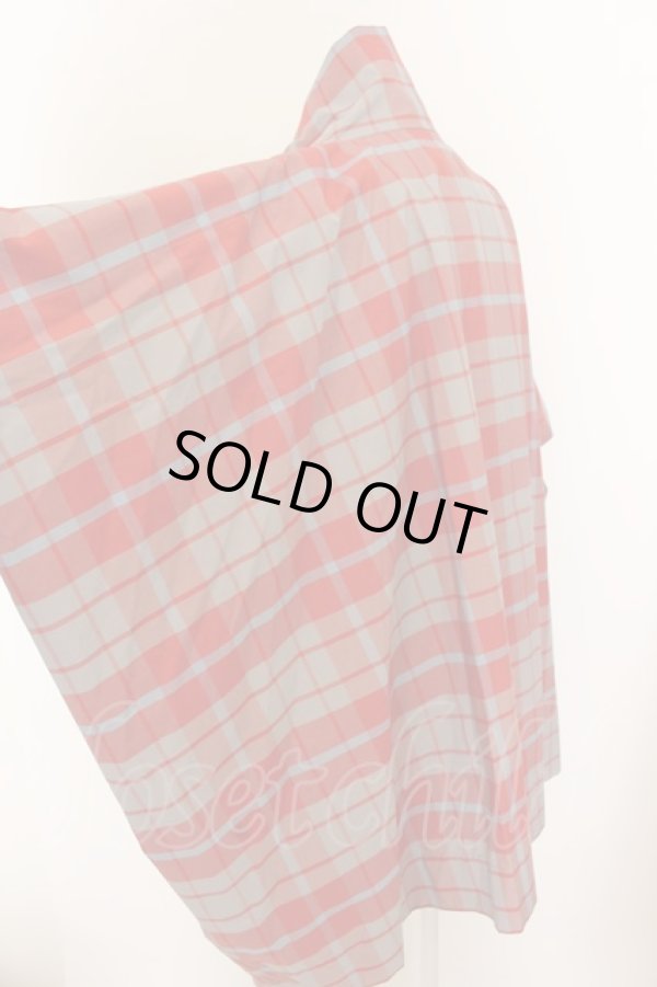 画像3: ヴィヴィアンウエストウッド 中古 / CHOICE チェックスクエアコート 2 レッド×ネイビー  O-24-06-16-031-jc-IG-OS (3)