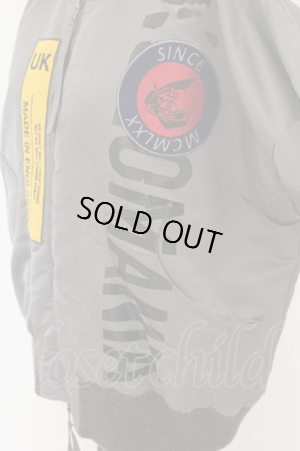 画像3: ANGLOMANIA 中古 / MA-1ブルゾン 38 グレー  O-24-06-16-032-jc-IG-ZH (3)