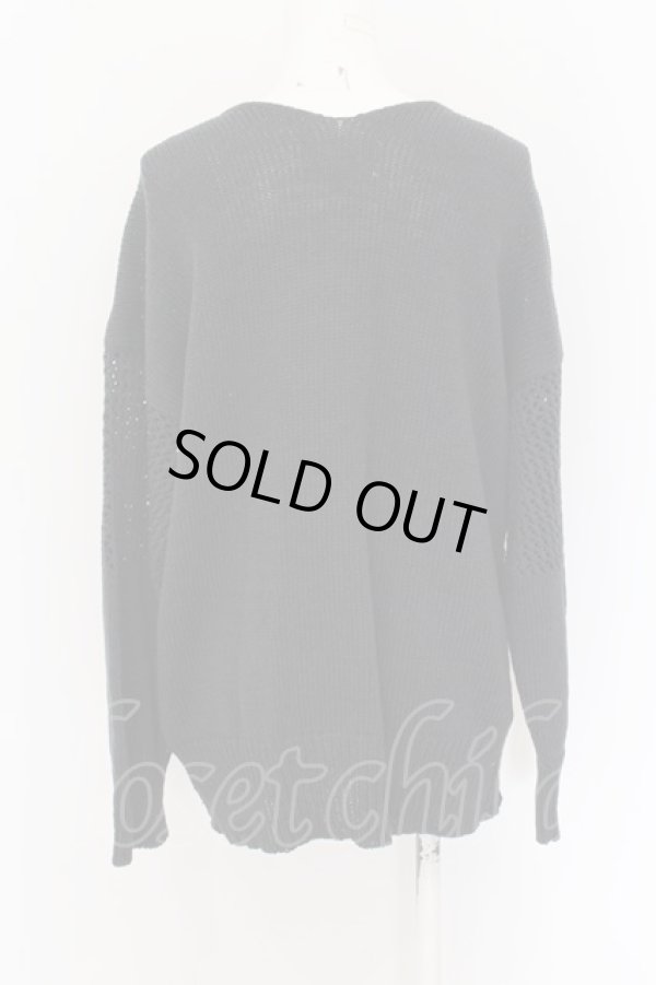 画像3: ヴィヴィアンウエストウッド 中古 / ハートメッシュインターシャ 00 ブラック×レッド  O-24-06-16-016-to-IG-ZY (3)