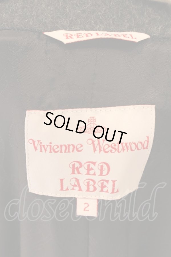 画像4: ヴィヴィアンウエストウッド 中古 / アルパカミックスAラインコート 2 ダークグレー  O-24-06-23-025-co-IG-OS (4)