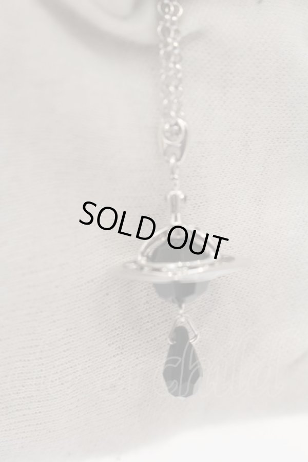 画像3: ヴィヴィアンウエストウッド 中古 / ブラッククリスタルオーブタイニーペンダント  ブラックｘシルバー  O-24-06-23-052-ac-YM-OS (3)