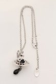 画像6: ヴィヴィアンウエストウッド 中古 / ブラッククリスタルオーブタイニーペンダント  ブラックｘシルバー  O-24-06-23-052-ac-YM-OS (6)
