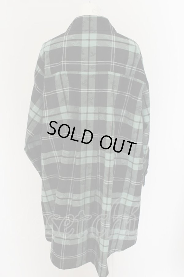 画像4: ヴィヴィアンウエストウッド 中古 / オーブジャガードチェックサークルシャツ 00 グリーン  O-24-06-23-015-bl-IG-ZH (4)