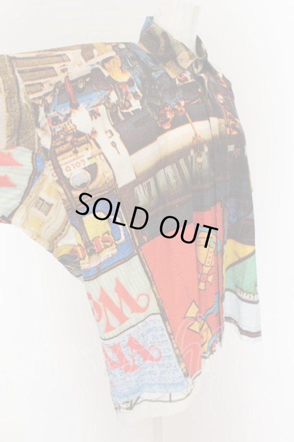 画像2: ANGLOMANIA 中古 / ピカデリーサーカスシャツ 38 マルチ  O-24-06-23-016-to-IG-ZH (2)