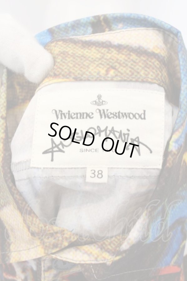 画像5: ANGLOMANIA 中古 / ピカデリーサーカスシャツ 38 マルチ  O-24-06-23-016-to-IG-ZH (5)