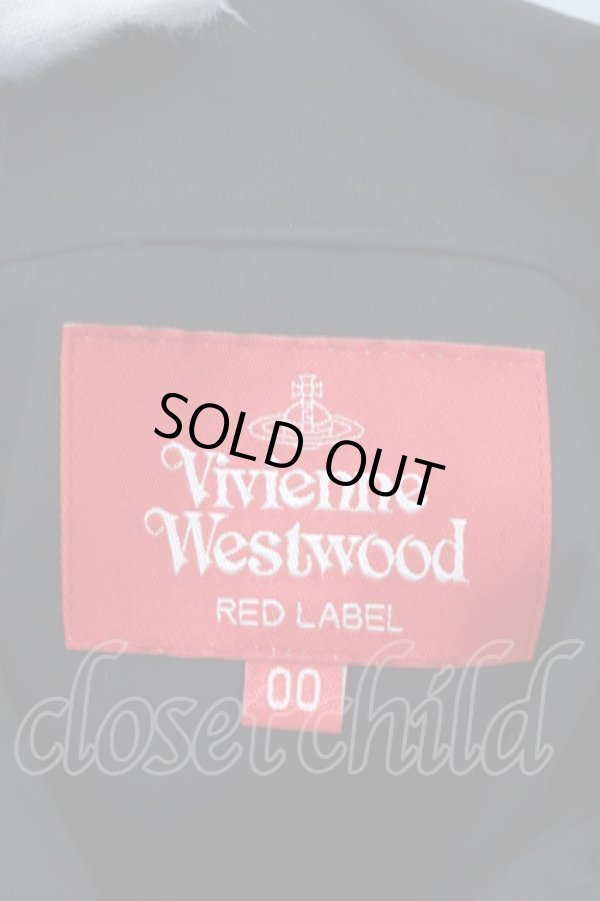 画像4: ヴィヴィアンウエストウッド 中古 / タックロングシャツワンピース 00 ブラック×ブルー  O-24-06-23-018-bl-IG-OS (4)