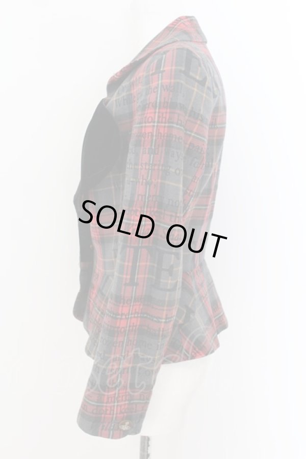 画像3: ヴィヴィアンウエストウッド 中古 / ラブジャケット 1 グレー×レッド  O-24-07-07-013-jc-IG-OS (3)