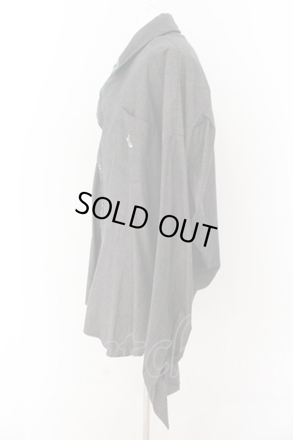 画像5: Worlds End 中古 //CHAOSシャツ 2 グレー  O-24-07-14-021-bl-YM-OS (5)