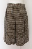 画像3: ヴィヴィアンウエストウッド 中古 / ドッグトゥースプリーツキュロット 02 ブラウン  O-24-08-11-025-pa-YM-ZY (3)