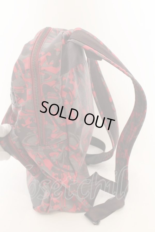 画像2: ヴィヴィアンウエストウッド 中古 / CHEQUAR ORB リュックM  レッド  O-24-08-11-029-ba-YM-OS (2)