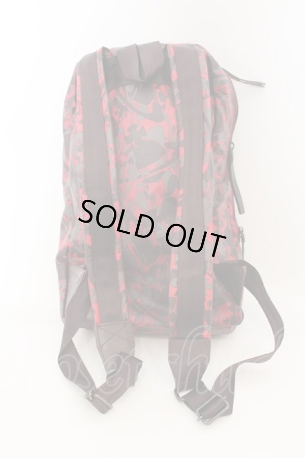 画像3: ヴィヴィアンウエストウッド 中古 / CHEQUAR ORB リュックM  レッド  O-24-08-11-029-ba-YM-OS (3)