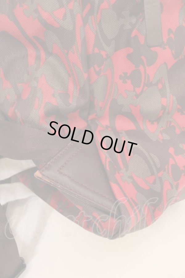 画像5: ヴィヴィアンウエストウッド 中古 / CHEQUAR ORB リュックM  レッド  O-24-08-11-029-ba-YM-OS (5)