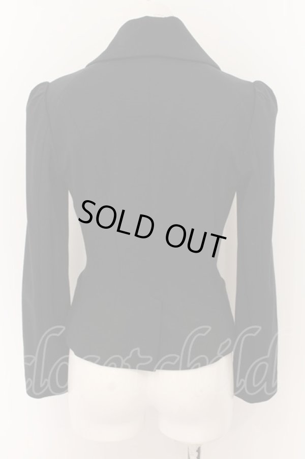 画像4: ヴィヴィアンウエストウッド 中古 / 変形コットンテーラードジャケット 1 ブラック  O-24-08-11-008-jc-YM-OS (4)