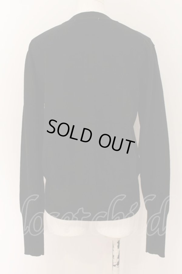 画像4: ヴィヴィアンウエストウッド 中古 / カラーオーブ刺繍カーディガン M ブラック  O-24-08-11-010-to-YM-OS (4)