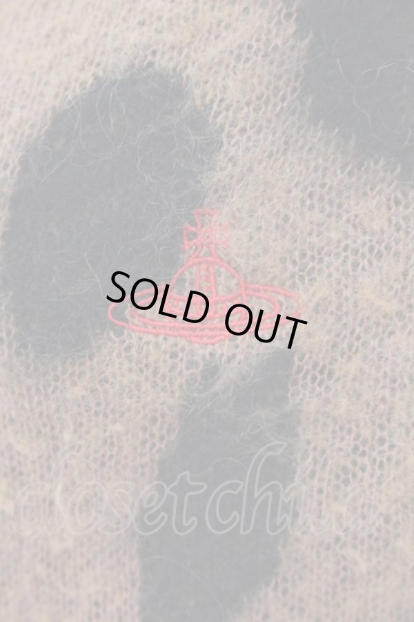 画像2: ヴィヴィアンウエストウッド 中古 / レオパードウールカーディガン 00 ブラウン  O-24-08-11-012-to-YM-ZH (2)