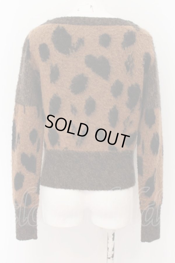 画像3: ヴィヴィアンウエストウッド 中古 / レオパードウールカーディガン 00 ブラウン  O-24-08-11-012-to-YM-ZH (3)