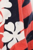 画像3: ヴィヴィアンウエストウッド 中古 / ボーダー×シルエットフラワーTシャツ 2 レッド×ネイビー×ホワイト  O-24-08-18-042-ts-IG-OS (3)