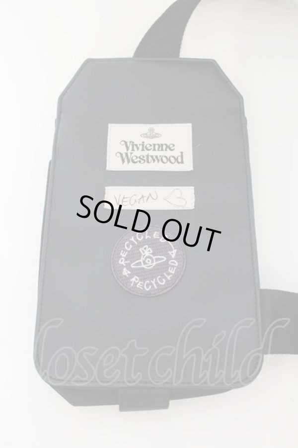 画像4: ヴィヴィアンウエストウッド 中古 / RE-NYLON Sling クロスボディバッグ  ブラック  O-24-08-25-042-ba-IG-OS (4)