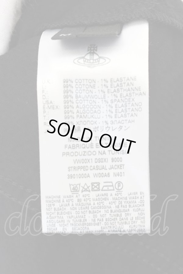 画像7: ヴィヴィアンウエストウッド 中古 / STRIPPED CASUAL ジャケット M ブラック  O-24-09-08-003-jc-YM-ZY (7)