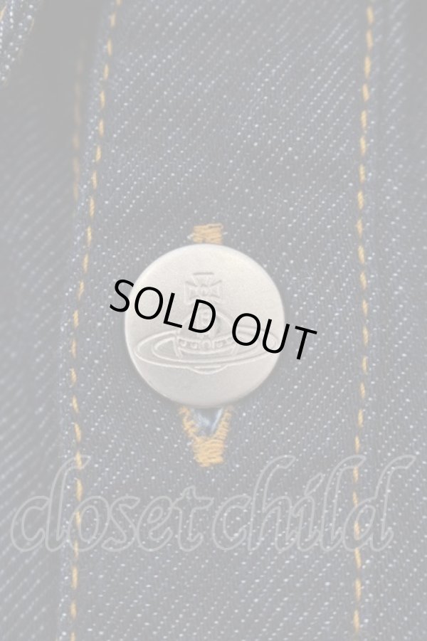 画像3: ヴィヴィアンウエストウッド MAN 中古 / LARS デニムシャツ 48 インディゴ  O-24-09-15-004-bl-IG-OS (3)