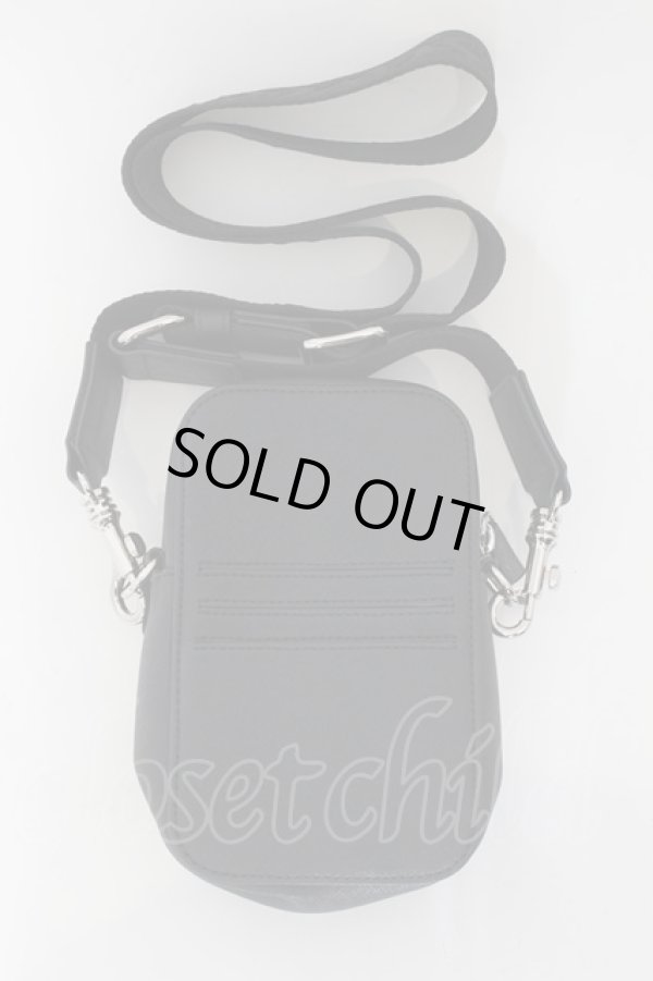 画像3: ヴィヴィアンウエストウッド 中古 / RE JACQUARD ORBORAMA PHONE クロスボディバッグ  ブラック×グレー  O-24-09-15-049-ba-IG-OS (3)