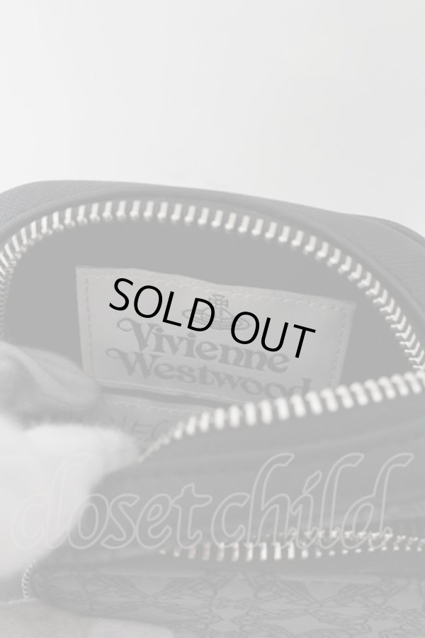 画像4: ヴィヴィアンウエストウッド 中古 / RE JACQUARD ORBORAMA PHONE クロスボディバッグ  ブラック×グレー  O-24-09-15-049-ba-IG-OS (4)