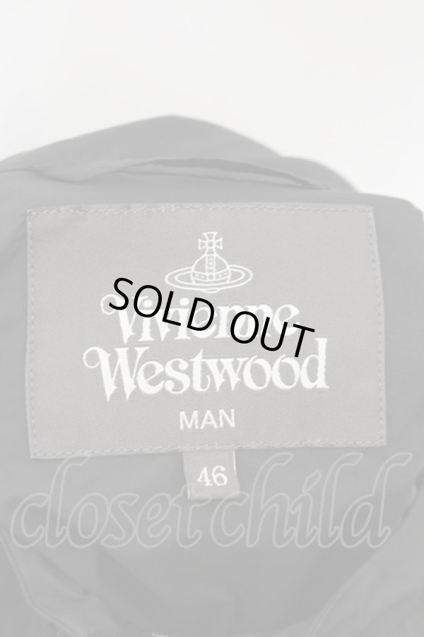 画像4: ヴィヴィアンウエストウッド MAN 中古 / ブロッキング クライムパーカー 46 グレー×ブラック  O-24-09-15-006-jc-IG-ZY (4)