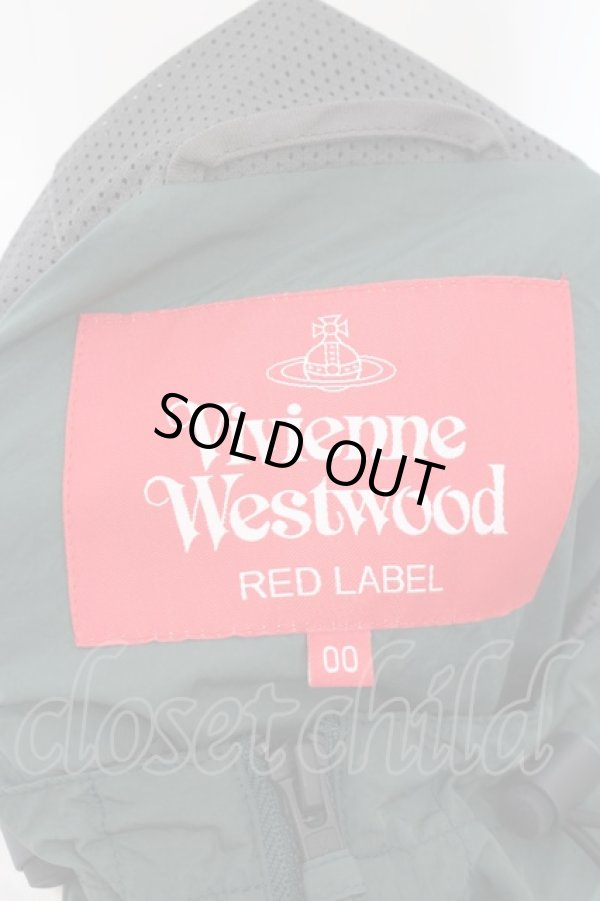 画像4: ヴィヴィアンウエストウッド 中古 / リサイクルナイロンタフタギャザードウインドブレーカー 00 グリーン  O-24-09-15-009-jc-IG-ZY (4)