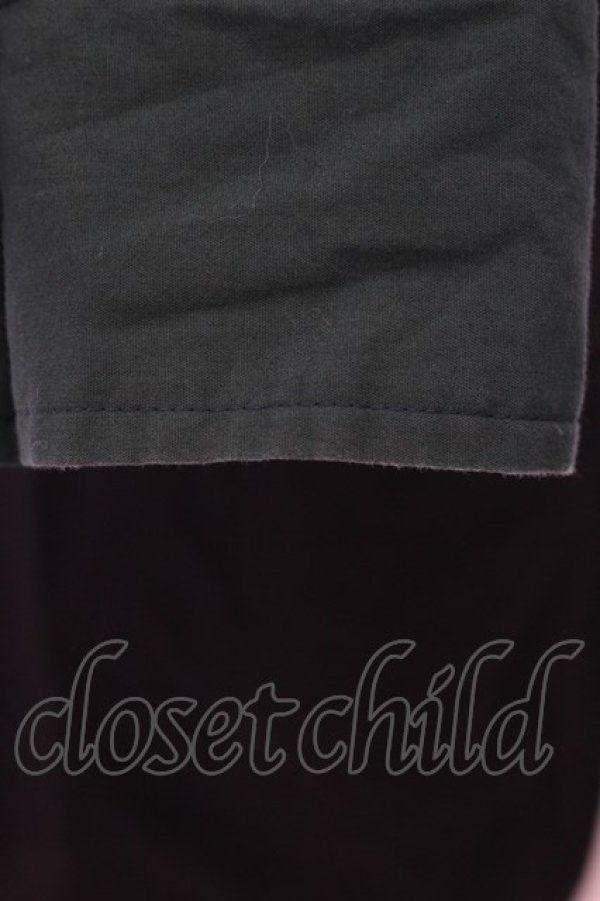 画像2: ヴィヴィアンウエストウッド MAN 中古 / LONG WORK シャツ 44 ブラック×グリーン  O-24-09-15-018-bl-IG-ZI (2)