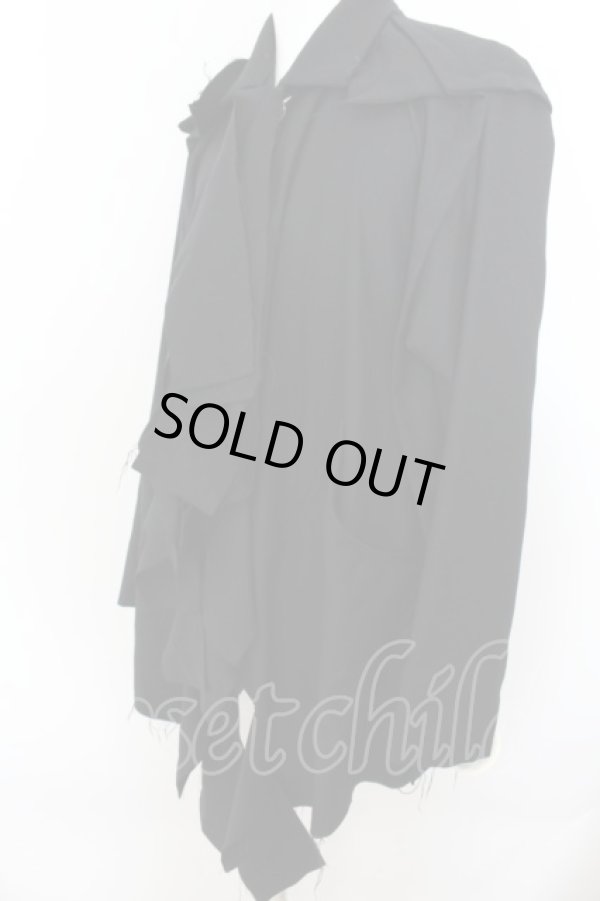 画像2: ヴィヴィアンウエストウッド MAN 中古 / エスニックショートケープ 44 ブラック  O-24-09-22-001-jc-YM-OS (2)