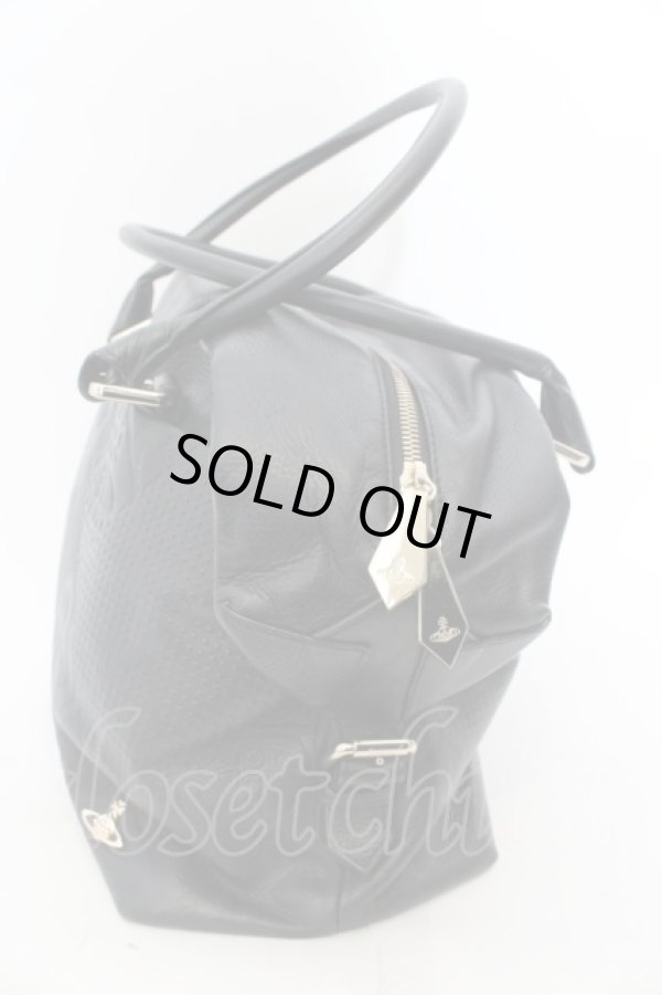 画像4: ヴィヴィアンウエストウッド 中古 / HOGARTHハンドバッグ  ブラック  O-24-09-22-043-ba-IG-OS (4)