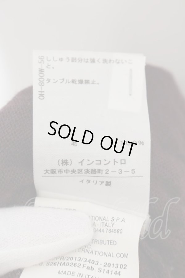 画像6: ヴィヴィアンウエストウッド 中古 / カラーオーブ刺繍カーディガン S ワイン  O-24-10-13-019-to-YM-OS (6)
