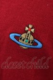 画像2: ヴィヴィアンウエストウッド 中古 / カラーオーブ刺繍カーディガン M レッド  O-24-10-13-028-to-YM-OS (2)