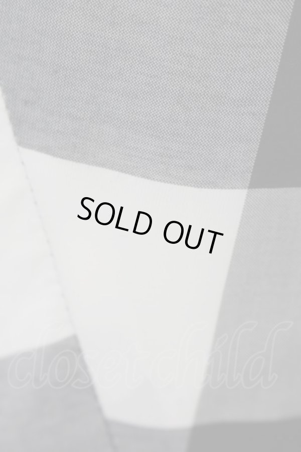 画像2: ANGLOMANIA 中古 / ブロックチェックドライアドドレス 38 ブラック×ホワイト  O-24-10-13-037-op-IG-ZY (2)