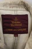 画像4: ヴィヴィアンウエストウッド 中古 / COMME des GARCONSダブルネーム グランジ加工ジャケット S ベージュ  O-24-10-13-006-jc-IG-OS (4)