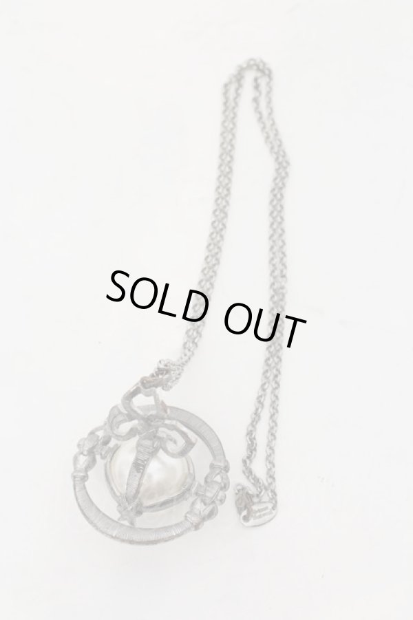 画像5: ヴィヴィアンウエストウッド 中古 / グログランジャイアントパールネックレス  シルバー×パール  O-24-10-13-074-nl-IG-OS (5)