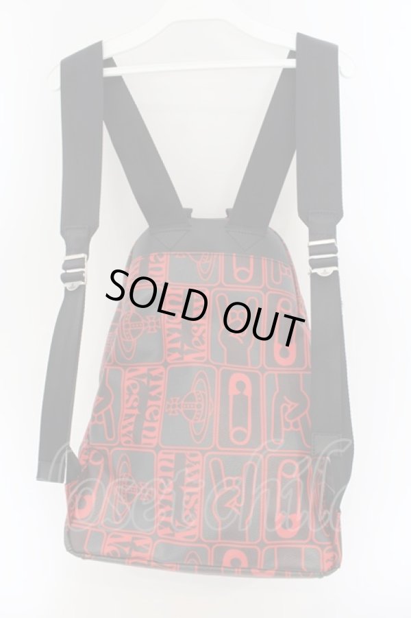 画像3: ヴィヴィアンウエストウッド MAN 中古 / TAGSメンズリュック  レッド  O-24-10-13-085-ba-IG-ZY (3)