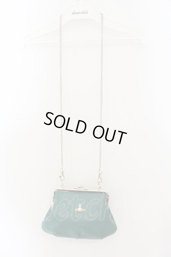 画像2: ヴィヴィアンウエストウッド 中古 / FRAME PURSEチェーンショルダーバッグ  グリーン  O-24-10-13-089-ba-YM-OS (2)