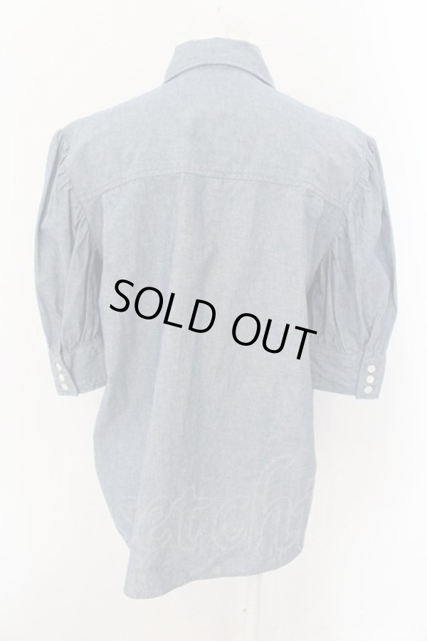 画像4: ANGLOMANIA 中古 / デニムラブシャツ 40 ブルー系  O-24-12-15-002-bl-OD-OS (4)