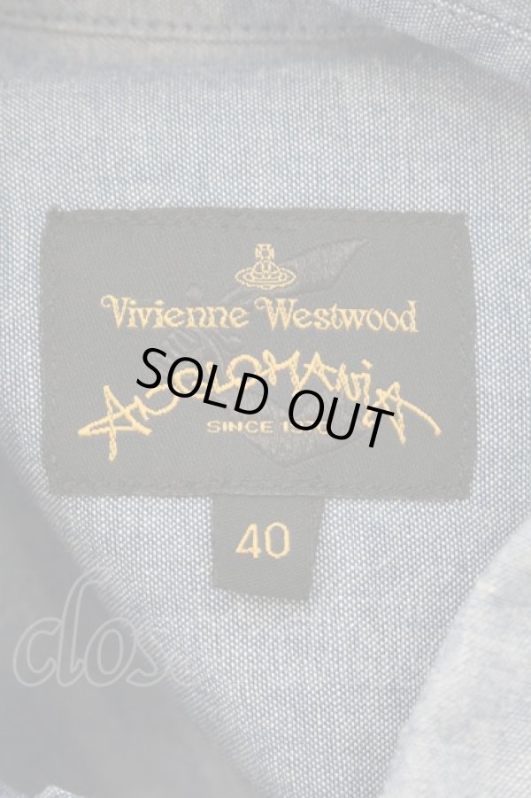 画像5: ANGLOMANIA 中古 / デニムラブシャツ 40 ブルー系  O-24-12-15-002-bl-OD-OS (5)