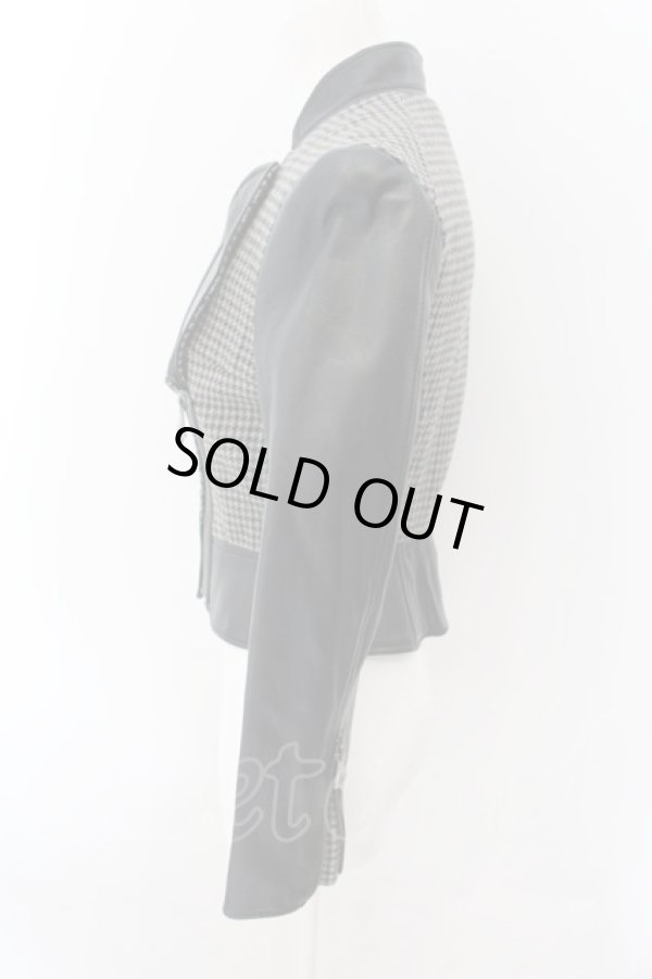 画像3: ヴィヴィアンウエストウッド 中古 / レザーラブライダースジャケット 2 ブラックxグレー  O-24-12-15-021-jc-YM-OS (3)