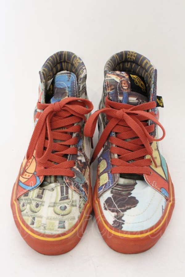 画像2: ヴィヴィアンウエストウッド 中古 / × VANS SK8-HI PLATFORM 36EUR JPN23cm マルチ  O-24-12-15-074-sh-IG-ZH (2)
