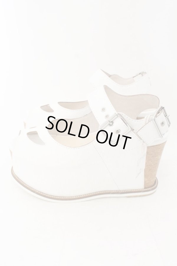 画像3: ヴィヴィアンウエストウッド 中古 / WEDGE SANDAL サンダル 38（約24cm) ホワイト  O-24-12-15-077-sh-YM-ZH (3)